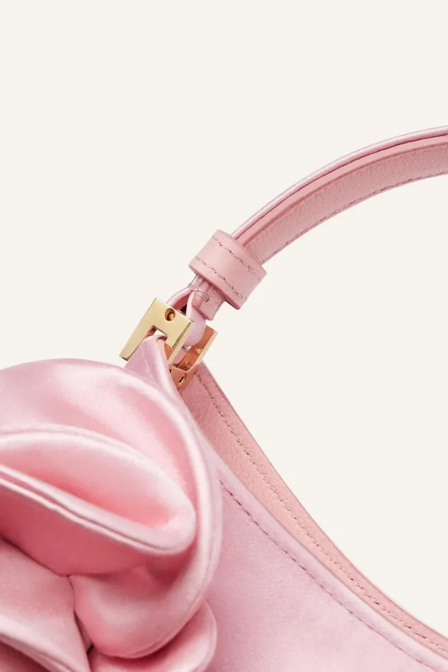 Shop Magda Butrym Handbags Micro Vesna Pink Satin Shop Magda Butrym Handbags Micro Vesna Pink Satin