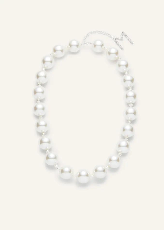 Shop Magda Butrym Jewelry Pearl Necklace In White