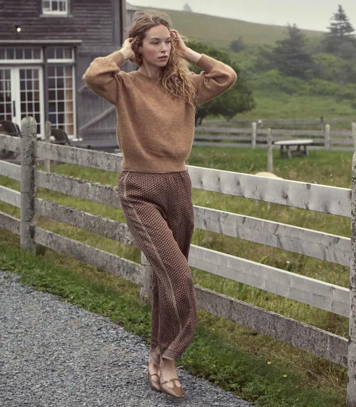 Shop MARSENA SWEATER Hazelnut DEN Knitwear