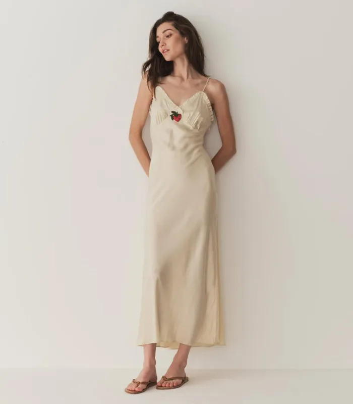 Shop SANDIA DRESS Mother Of Pearl DEN Dresses