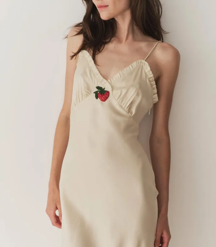 Shop SANDIA DRESS Mother Of Pearl DEN Dresses