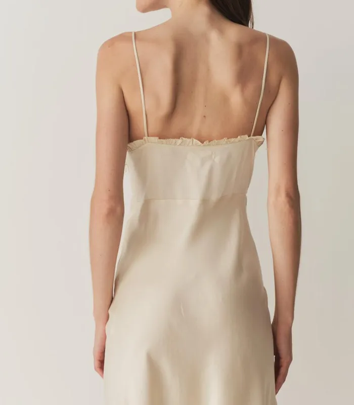 Shop SANDIA DRESS Mother Of Pearl DEN Dresses