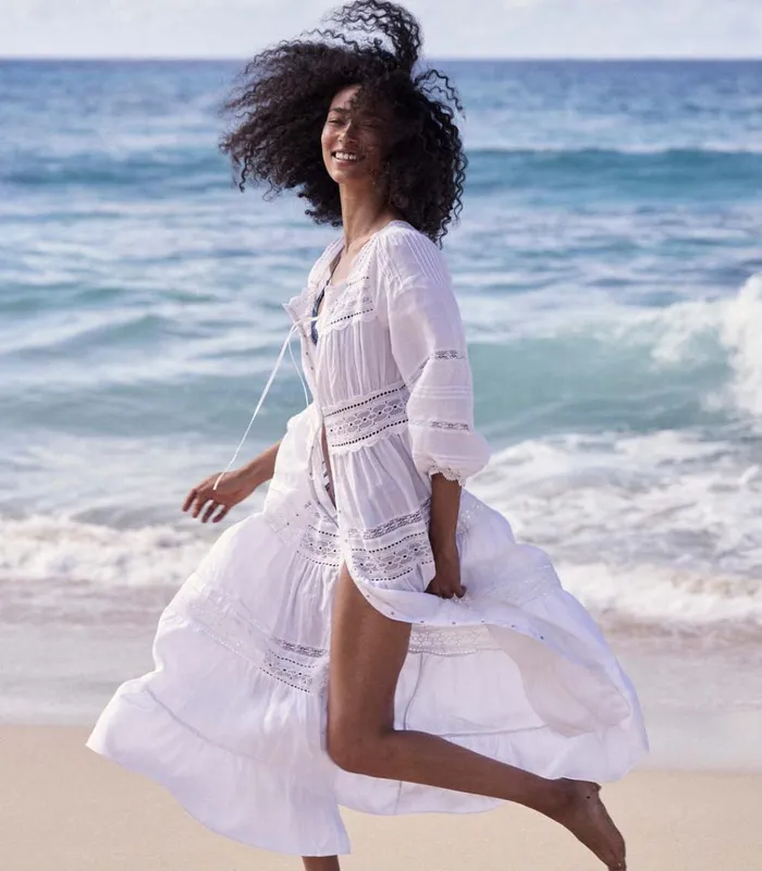 Shop SANTINA DRESS Salt DEN Dresses