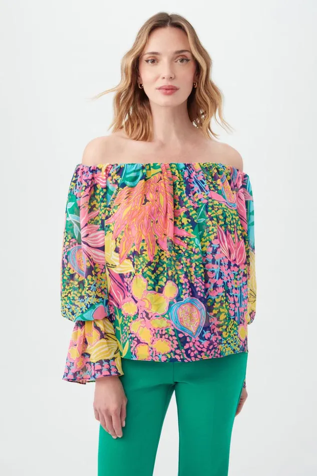 SHOP Trina Turk ALL TOPS COWRIE TOP