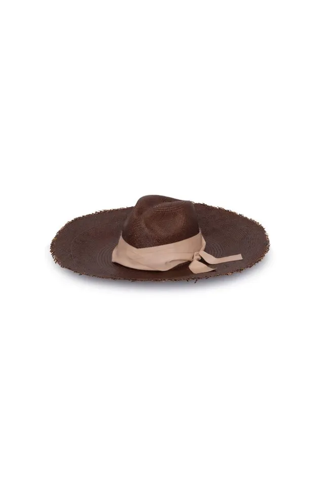 SHOP Trina Turk BELTS SCARVES and HATS SENSI STUDIO PANAMA FRAYED HAT
