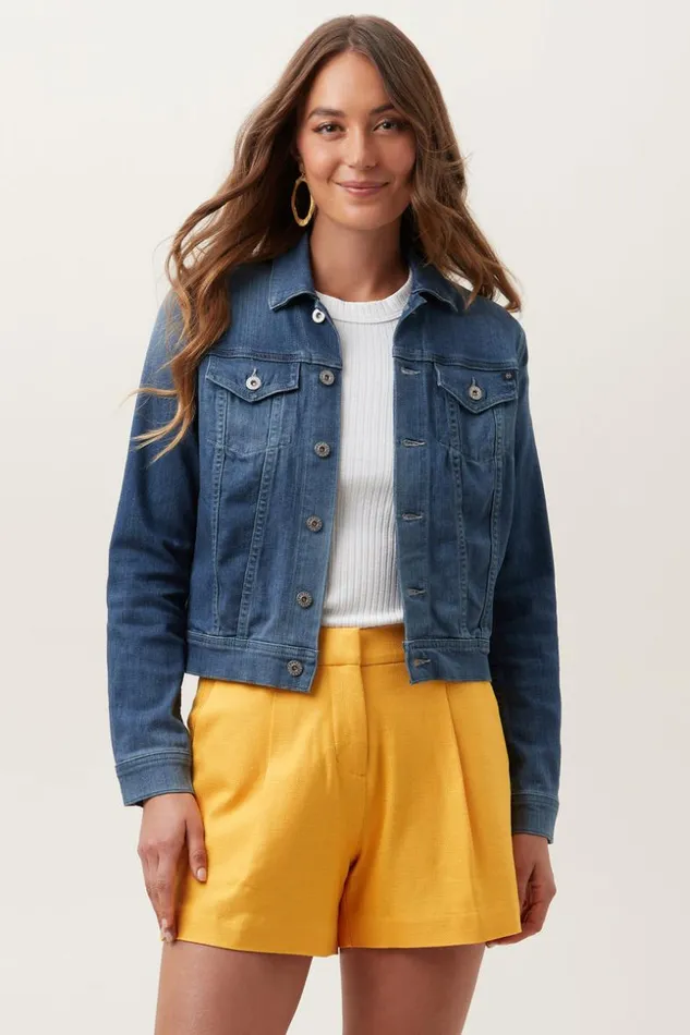 SHOP Trina Turk JACKETS and COATS AG ROBYN DENIM JACKET