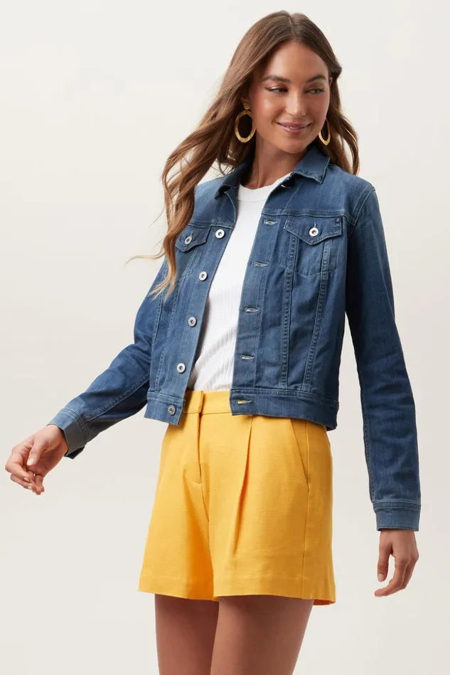 SHOP Trina Turk JACKETS and COATS AG ROBYN DENIM JACKET