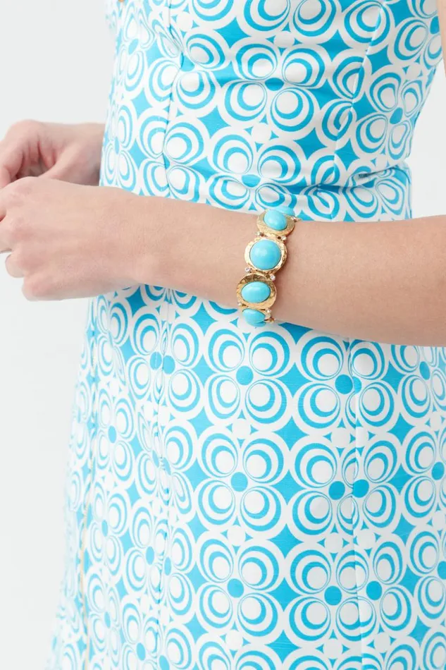 SHOP Trina Turk JEWELRY KJL 25034 CABOCHONS HINGED BANGLE