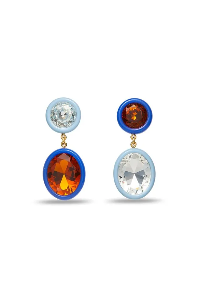 SHOP Trina Turk JEWELRY MEDALLION RESIN DROP EARRINGS