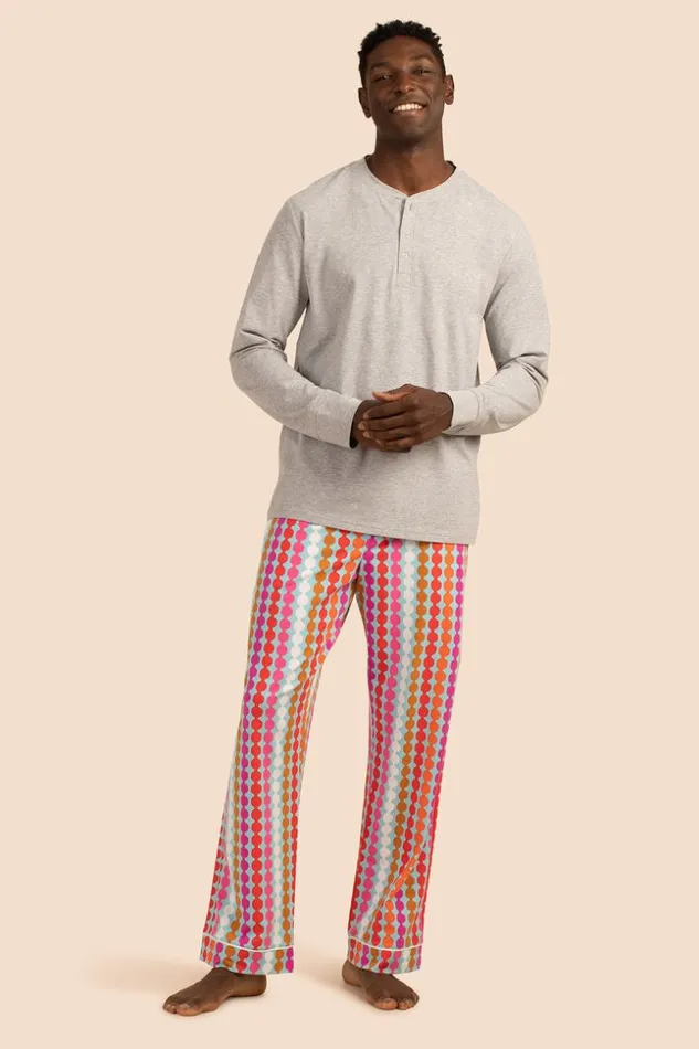 SHOP Trina Turk MEN039S SLEEPWEAR POM MEN039S LONG SLEEVE HENLEY LONG PANT PJ SET SHOP Trina Turk MEN039S SLEEPWEAR POM MEN039S LONG SLEEVE HENLEY LONG PANT PJ SET