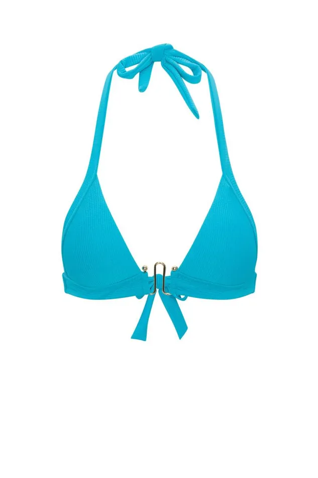 SHOP Trina Turk SWIM TOPS WOMEN039S RIPPLE RIB WWIRE HALTER SWIM TOP