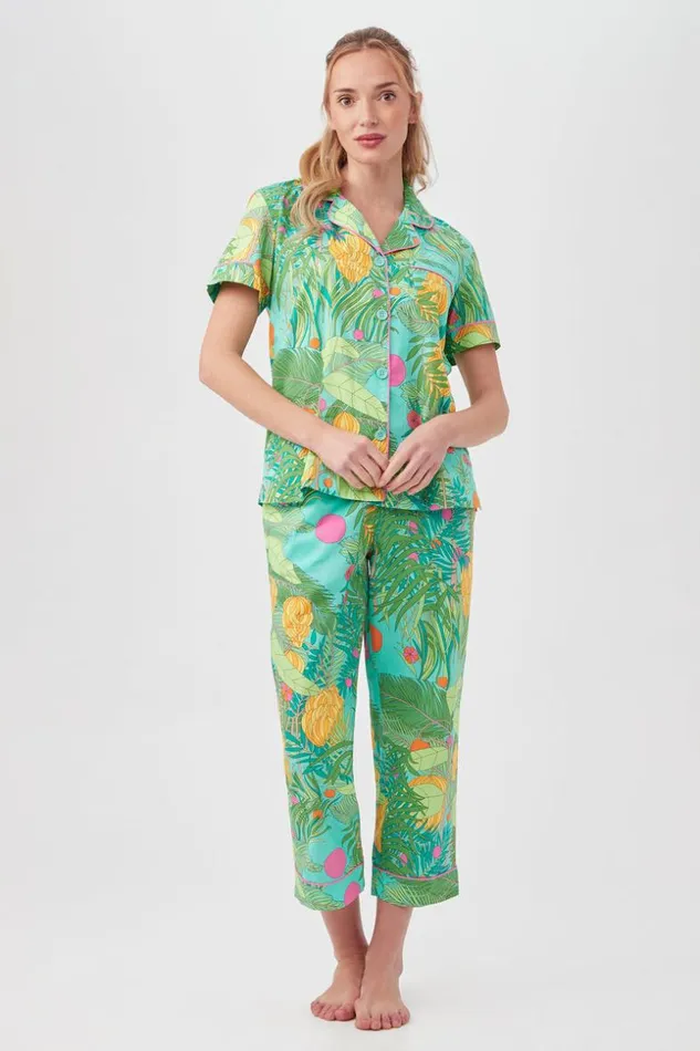 SHOP Trina Turk WOMEN039S SLEEPWEAR GOING BANANAS WOMEN039S SHORT SLEEVE CROPPED PANT POPLIN PJ SET SHOP Trina Turk WOMEN039S SLEEPWEAR GOING BANANAS WOMEN039S SHORT SLEEVE CROPPED PANT POPLIN PJ SET
