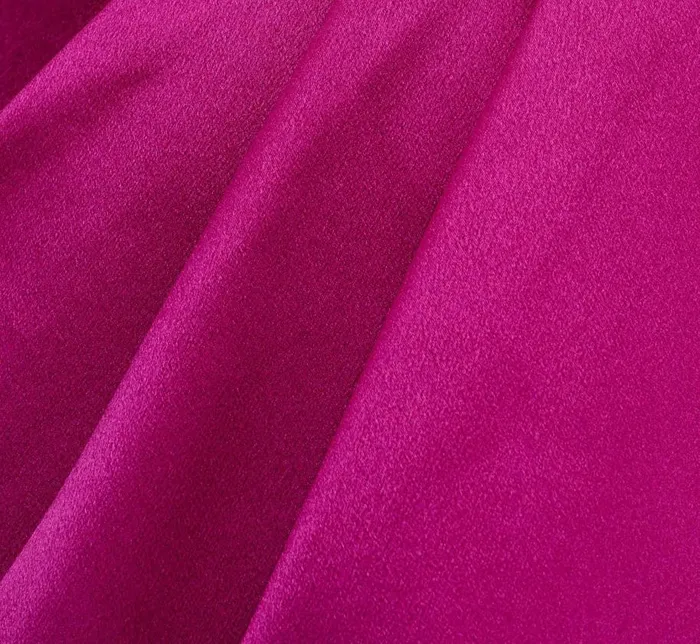 Short Dresses Womens Adrianna Papell OneShoulder Satin Charmeuse Asymmetrical Short Sheath Cocktail Dress In Magenta