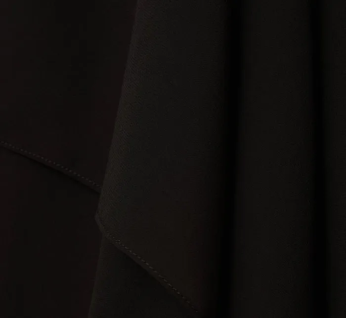Short Dresses Womens Adrianna Papell Plus Size Sleeveless Chiffon Dress With Cascading Details In Black