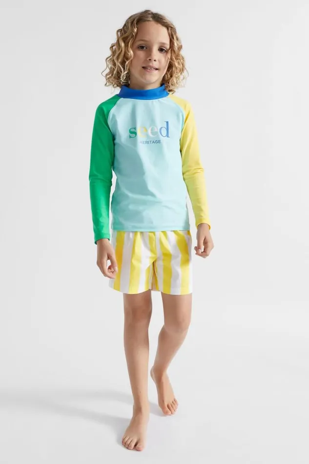 Shorts Boy Seed Heritage Stripe Beach Short Lemon Drop