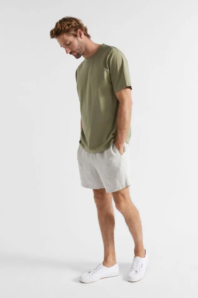 Shorts Man Seed Heritage Linen Short Ecru Crossdye