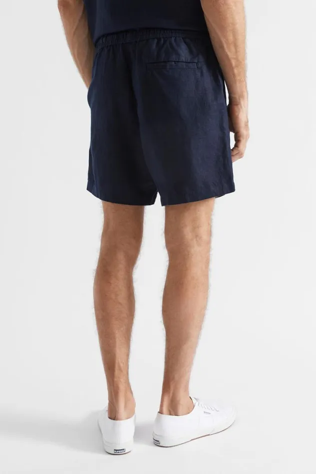 Shorts Man Seed Heritage Linen Short Midnight Blue