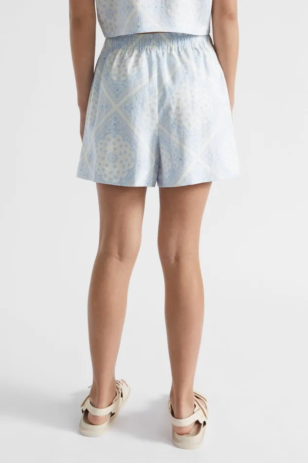 Shorts Teen Girl Seed Heritage Bandana Short White