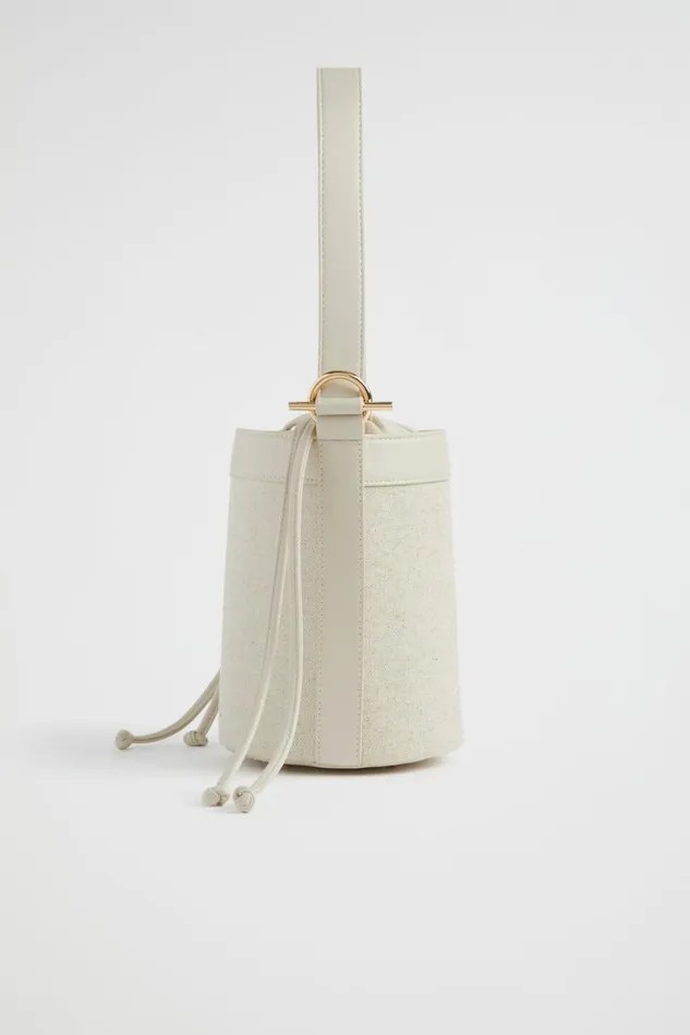 Shoulder Bags Woman Seed Heritage Canvas Bucket Bag Stone