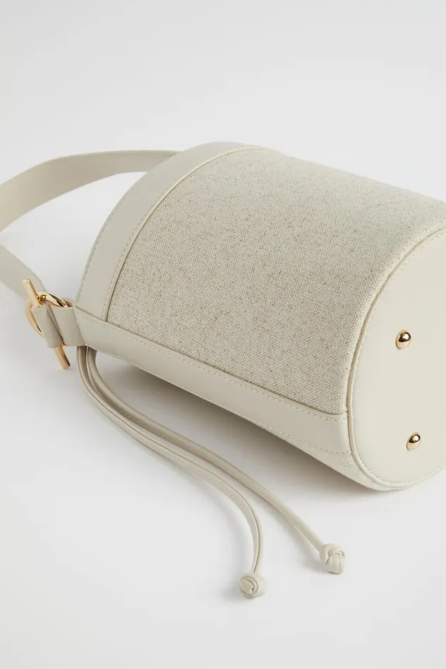 Shoulder Bags Woman Seed Heritage Canvas Bucket Bag Stone