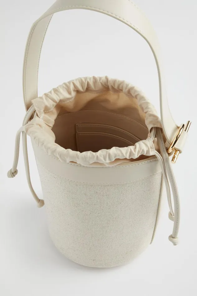 Shoulder Bags Woman Seed Heritage Canvas Bucket Bag Stone