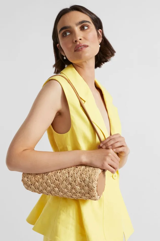 Shoulder Bags Woman Seed Heritage Textured Barrel Bag Caramel