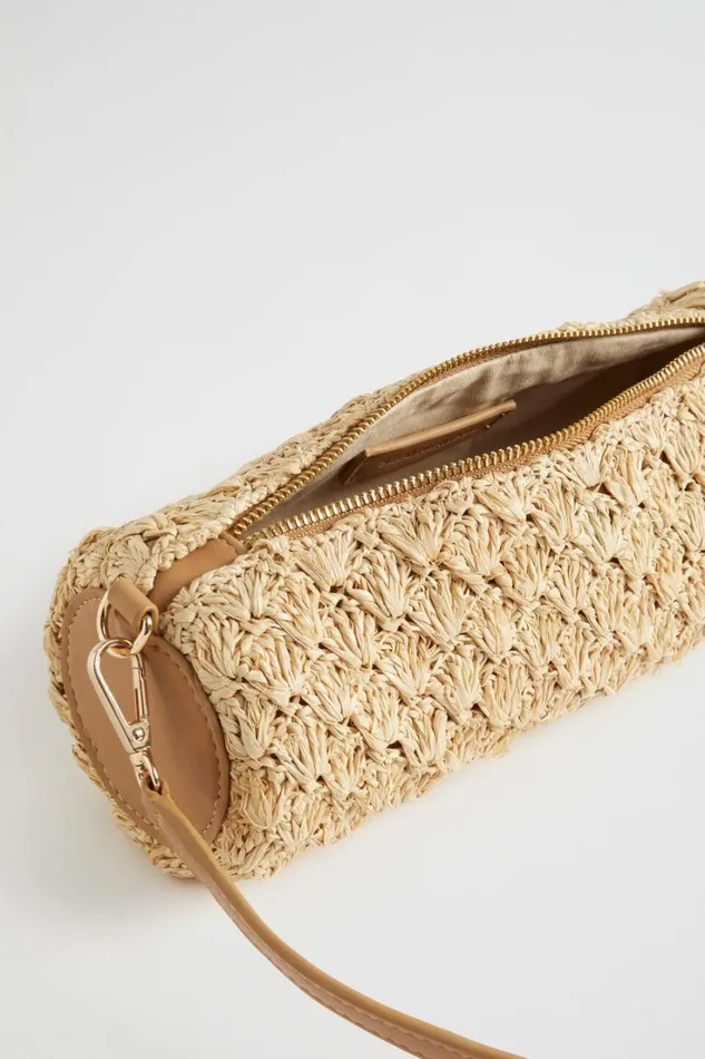 Shoulder Bags Woman Seed Heritage Textured Barrel Bag Caramel