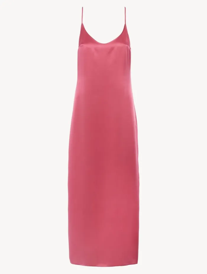 Silk Long Slip Dress In Wild Orchid Sleepwear La Perla Slips and Dresses