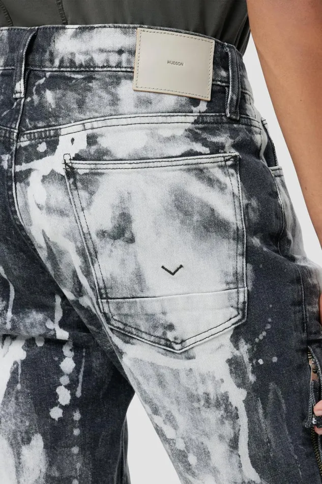 Skinny Men Hudson Jeans Zack Skinny Jean Bleach Black Skinny Men Hudson Jeans Zack Skinny Jean Bleach Black