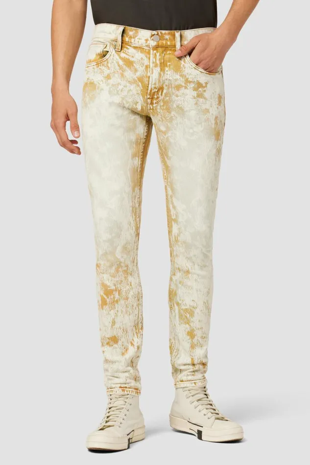 Skinny Men Hudson Jeans Zack Skinny Jean Orange Acid