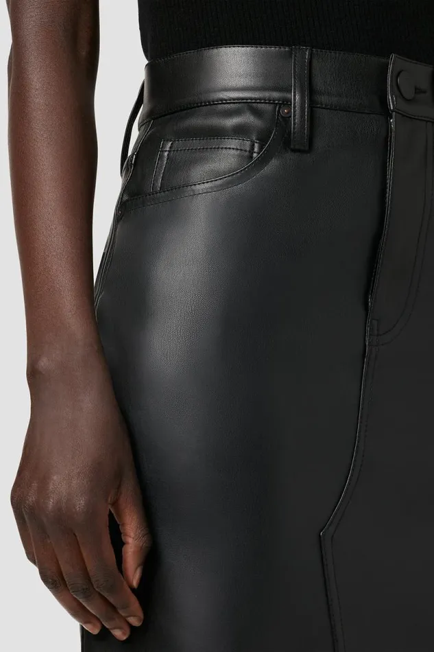 Skirts Women Hudson Jeans Reconstructed Skirt Black Skirts Women Hudson Jeans Reconstructed Skirt Black