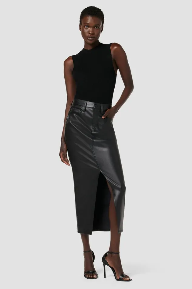 Skirts Women Hudson Jeans Reconstructed Skirt Black Skirts Women Hudson Jeans Reconstructed Skirt Black