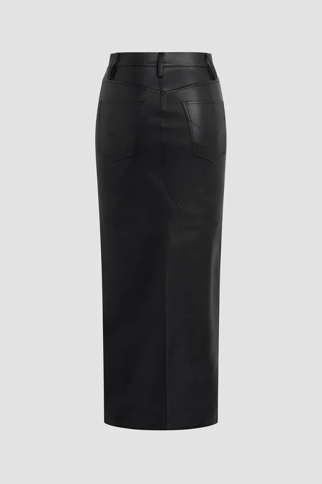 Skirts Women Hudson Jeans Reconstructed Skirt Black Skirts Women Hudson Jeans Reconstructed Skirt Black