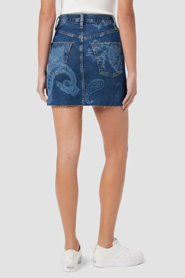 Skirts Women Hudson Jeans Viper Mini Skirt Indigo Paisley Skirts Women Hudson Jeans Viper Mini Skirt Indigo Paisley