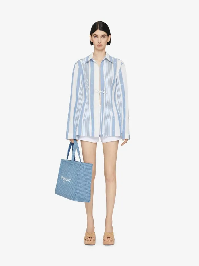 Slim Fit Shorts In Denim White Women Givenchy Pants and Shorts