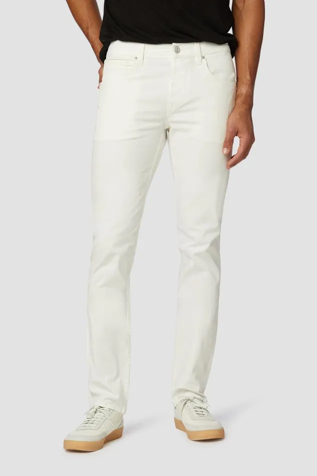 Slim Men Hudson Jeans Blake Slim Straight Twill Pant Pale White