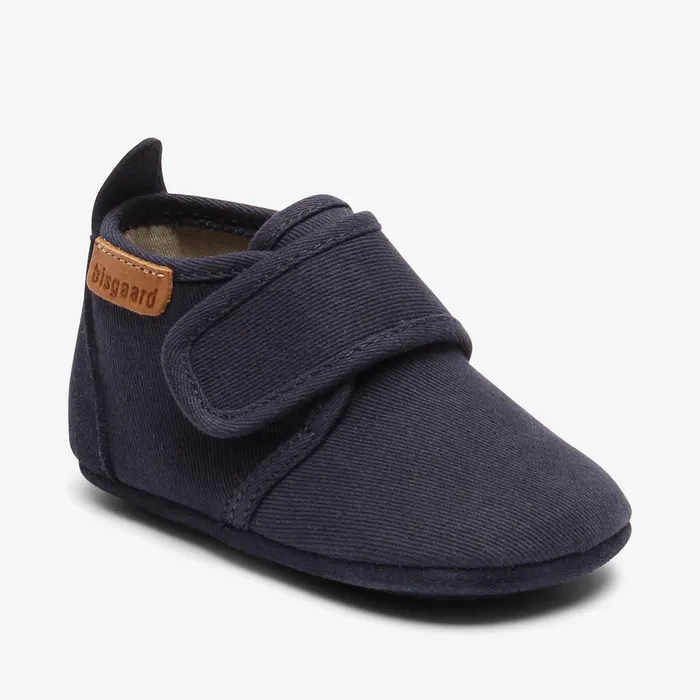 Slippers bisgaardshoes BABY baby cotton dark blue Blue