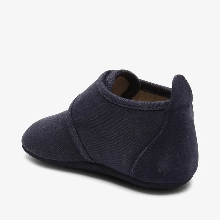 Slippers bisgaardshoes BABY baby cotton dark blue Blue