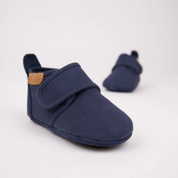 Slippers bisgaardshoes BABY baby cotton dark blue Blue