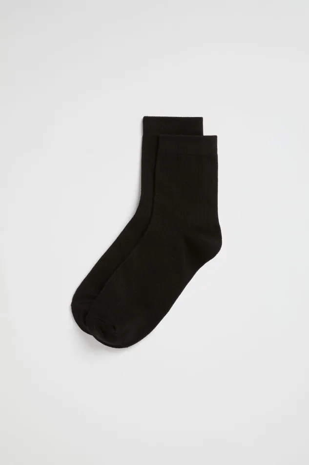 Socks and Tights Woman Seed Heritage Quarter Crew Sock Black