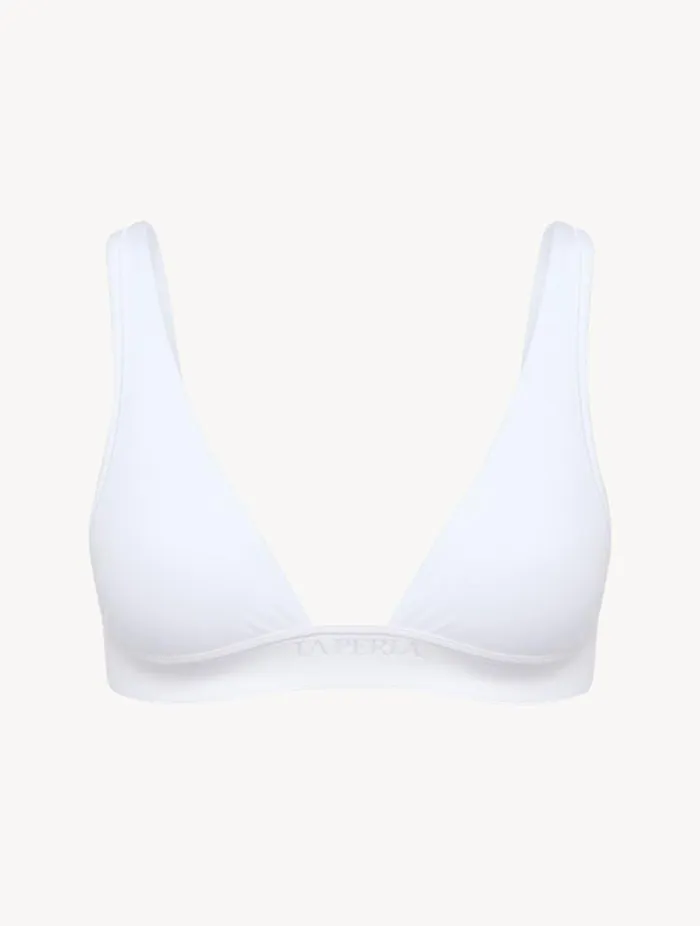 Soft Triangle Bra In White 8211 Online Exclusive Lingerie La Perla Triangle