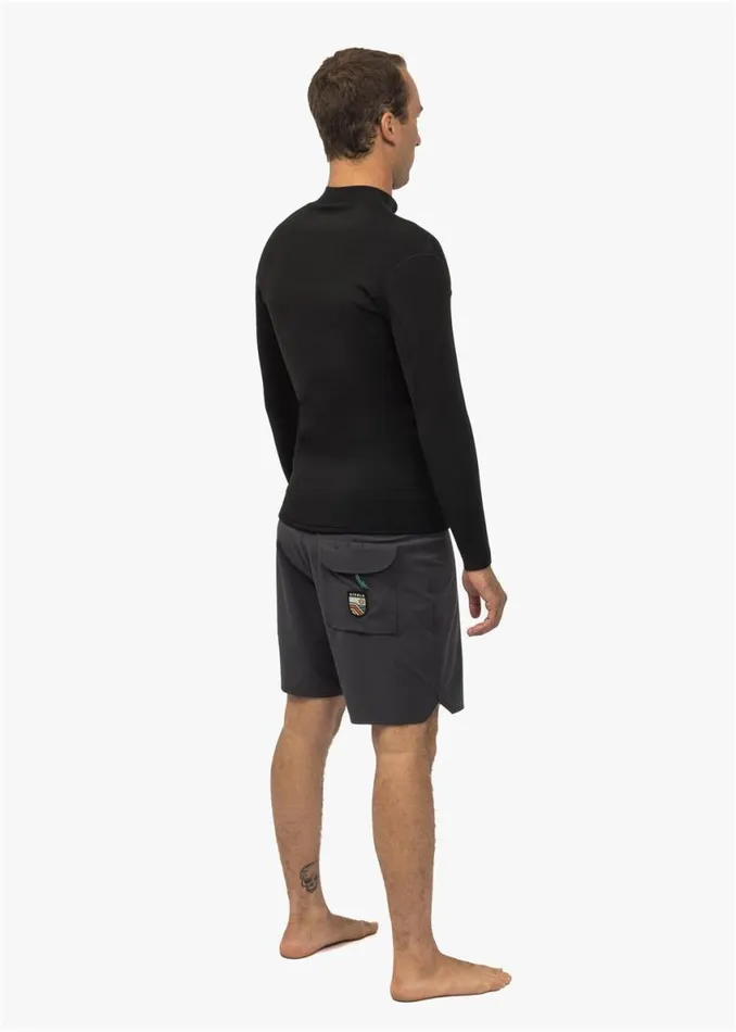 Solid Sets 2Mm Front Zip Wetsuit Jacket Black Men Vissla Wetsuits