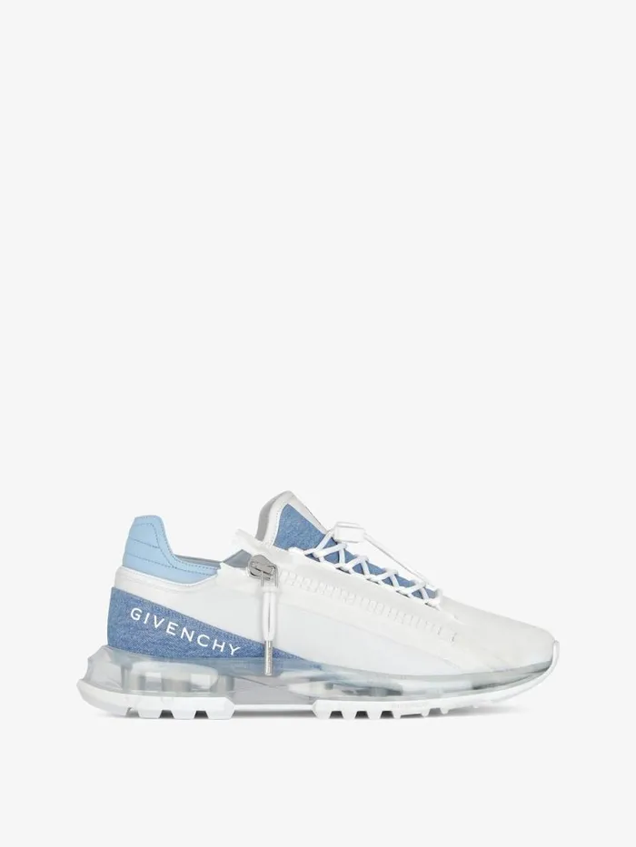 Spectre Sneakers In Synthetic Leather And Denim Denim Blue Men Givenchy Sneakers Spectre Sneakers In Synthetic Leather And Denim Denim Blue Men Givenchy Sneakers