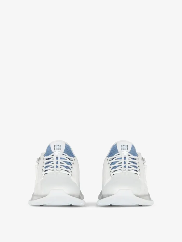 Spectre Sneakers In Synthetic Leather And Denim Denim Blue Men Givenchy Sneakers