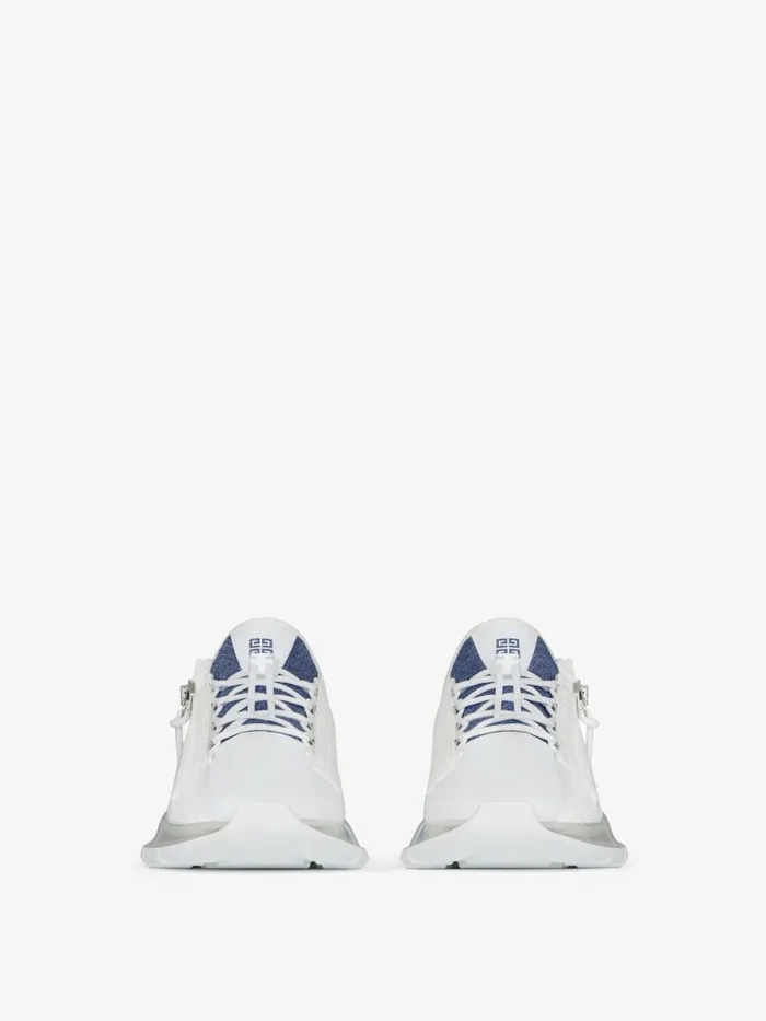 Spectre Sneakers In Synthetic Leather And Denim Denim Blue Women Givenchy Sneakers