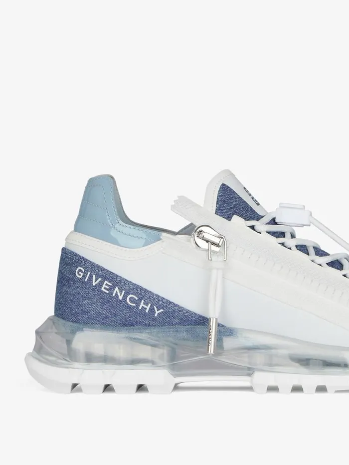 Spectre Sneakers In Synthetic Leather And Denim Denim Blue Women Givenchy Sneakers