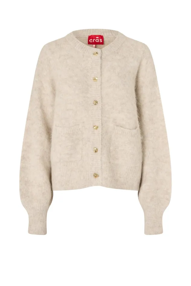 Stevie Cardigan 8211 Champagne Women Cras Knitwear