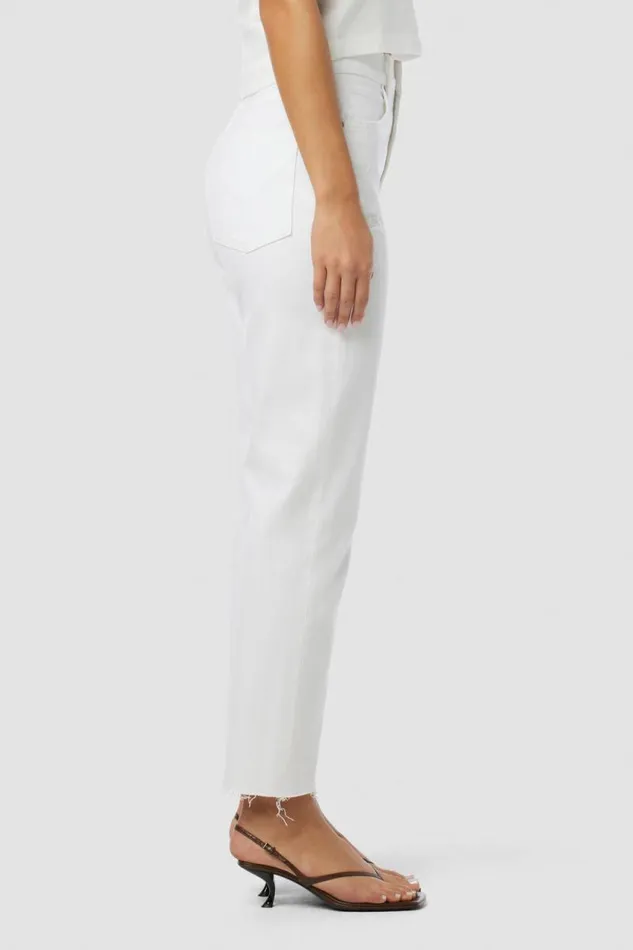 Straight Women Hudson Jeans Jade HighRise Straight Crop Jean Torn White Straight Women Hudson Jeans Jade HighRise Straight Crop Jean Torn White