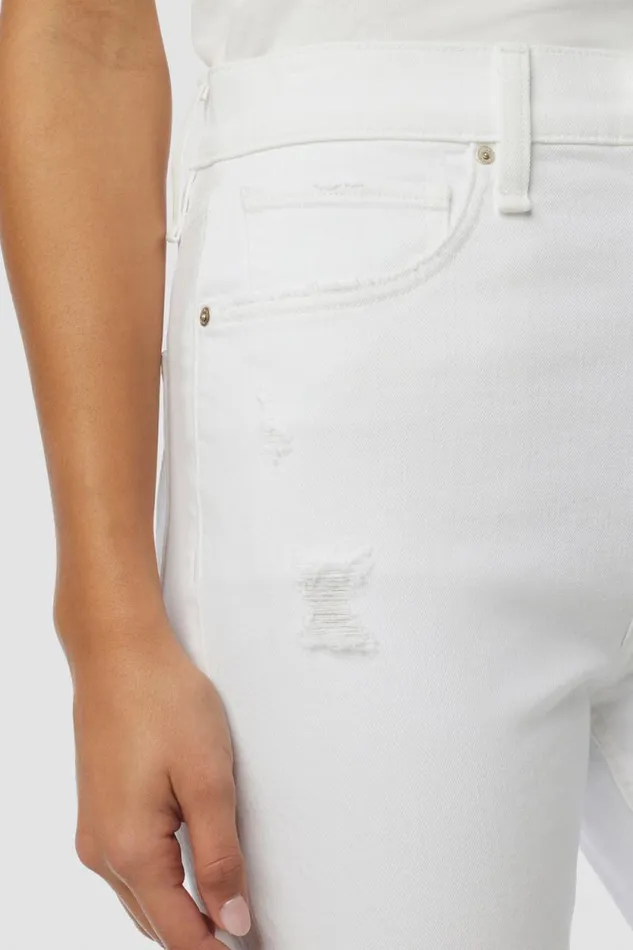 Straight Women Hudson Jeans Jade HighRise Straight Crop Jean Torn White Straight Women Hudson Jeans Jade HighRise Straight Crop Jean Torn White