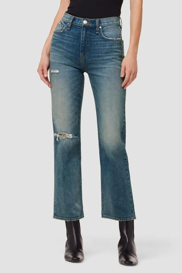 Straight Women Hudson Jeans Remi HighRise Straight Ankle Jean Destructed Coastal Straight Women Hudson Jeans Remi HighRise Straight Ankle Jean Destructed Coastal